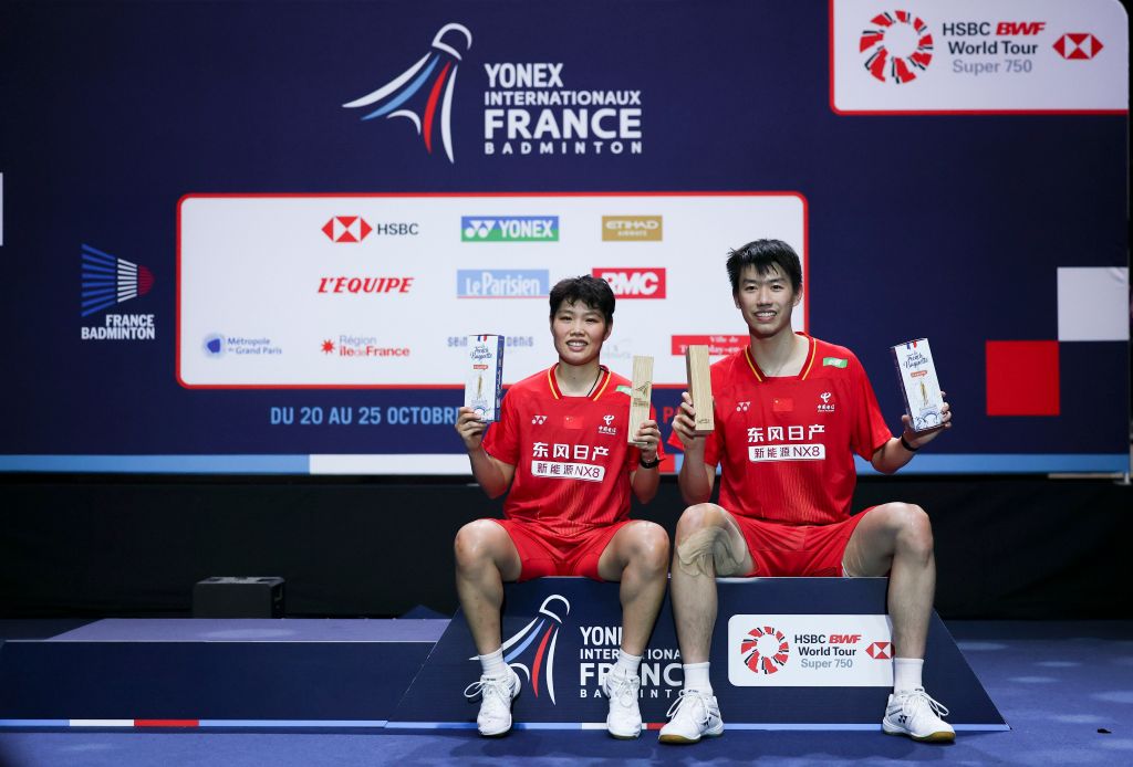 冯彦哲/黄东萍夺得法国羽毛球公开赛混双冠军
